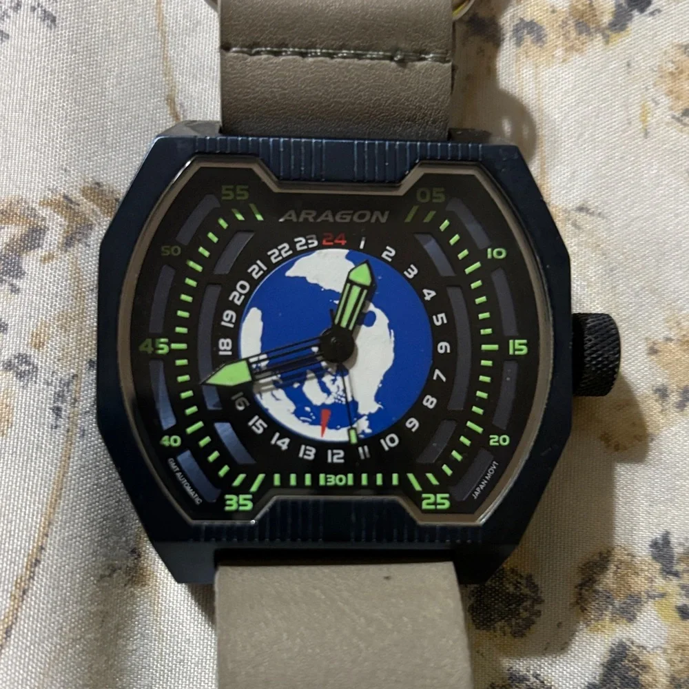 Aragon Black and Gray Men's Watch - Picture 1 of 2
